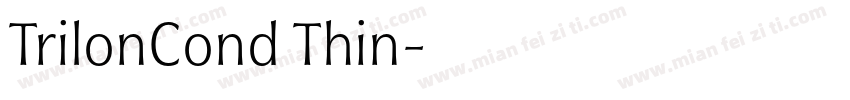 TrilonCond Thin字体转换